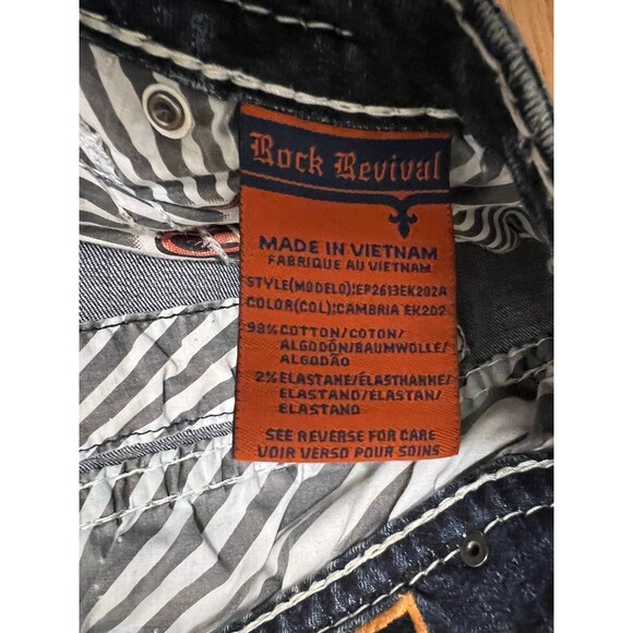 Rock Revival Jeans Womens 27 Cambria Skinny Distressed Easy Ankle Skinny - Picture 5 of 7